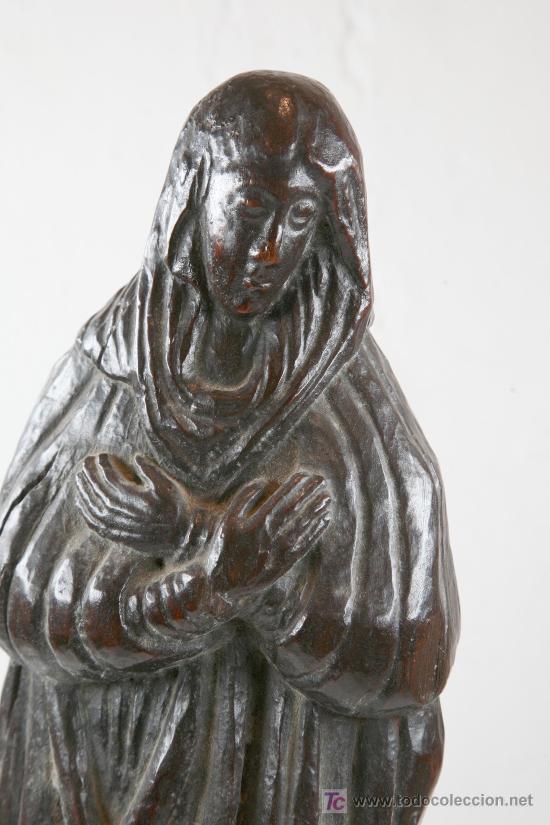 Arte: virgen en madera. popular. - Foto 3
