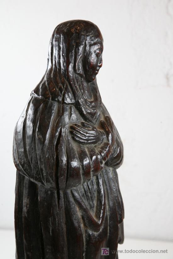 Arte: virgen en madera. popular. - Foto 4