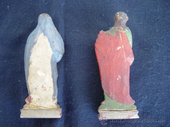 Arte: Oratorio, con Cristo crucificado e dois Santos, sec 19 - Foto 5