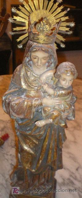 Arte: VIRGEN DEL CARMEN  A&Ntilde;O 1950 - Foto 3