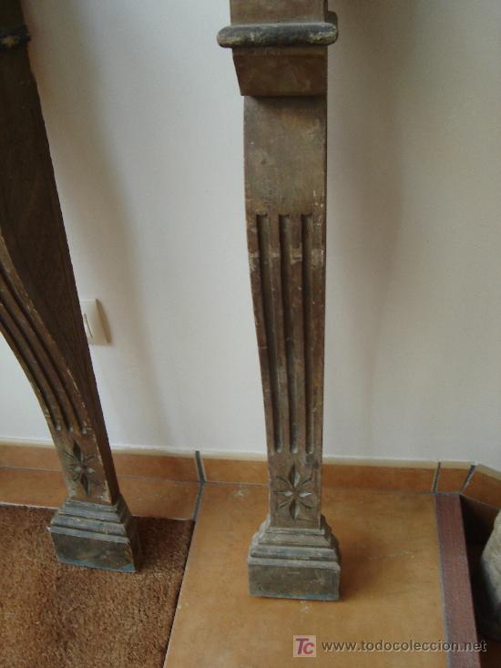 Arte: 2 columna /columnas policromadas de madera - Foto 3