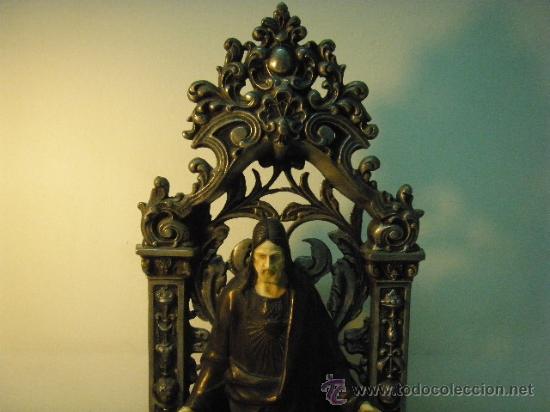 Arte: SAGRADO CORAZ&Oacute;N EN METAL - Foto 2