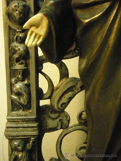 Arte: SAGRADO CORAZ&Oacute;N EN METAL - Foto 3