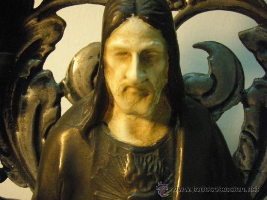 Arte: SAGRADO CORAZ&Oacute;N EN METAL - Foto 4