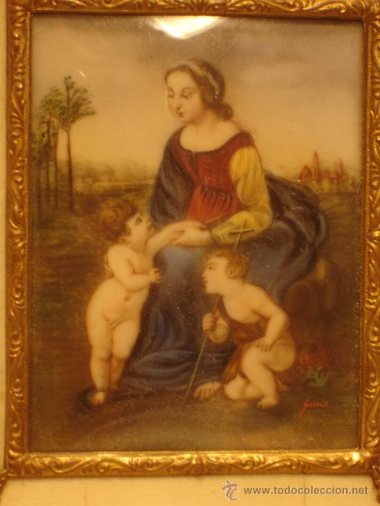 Arte: VIRGEN CON SAN JUANITO Y JES&Uacute;S - Foto 1