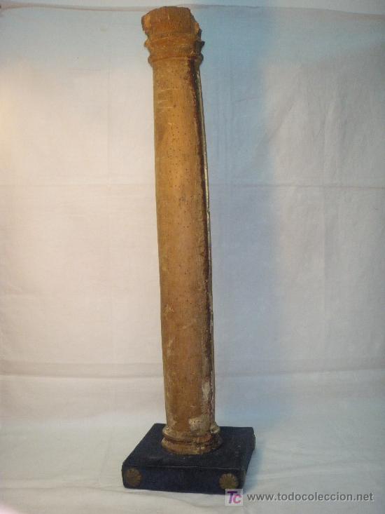 Arte: COLUMNA DE MADERA DEL XVII - Foto 4