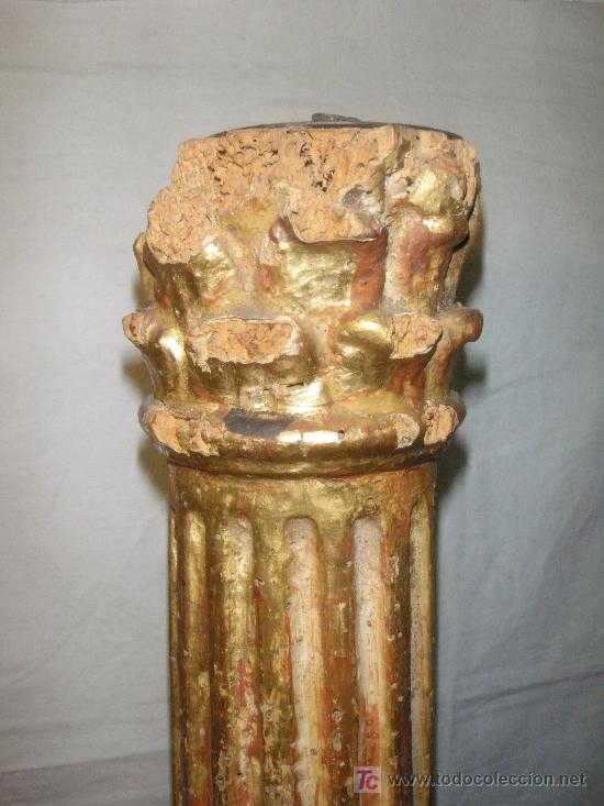Arte: COLUMNA DE MADERA DEL XVII - Foto 7