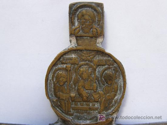 Arte: BELLISIMO ICONO RUSO EN BRONCE. SIGLO XVIII - Foto 5