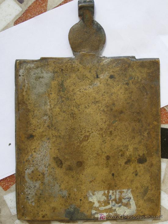 Arte: BELLISIMO ICONO RUSO EN BRONCE. SIGLO XVIII - Foto 6