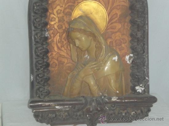 Arte: BONITO PLAF&Oacute;N CON IMAGEN DE LA VIRGEN. - Foto 2