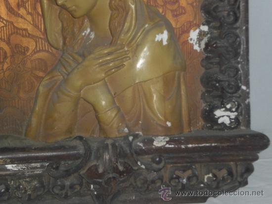 Arte: BONITO PLAF&Oacute;N CON IMAGEN DE LA VIRGEN. - Foto 4