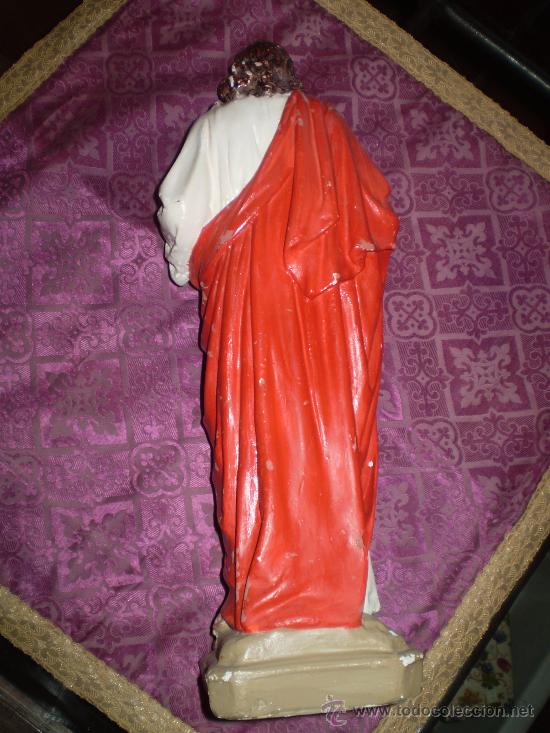 Arte: CORAZON DE JESUS DE YESO MUERTO - Foto 2