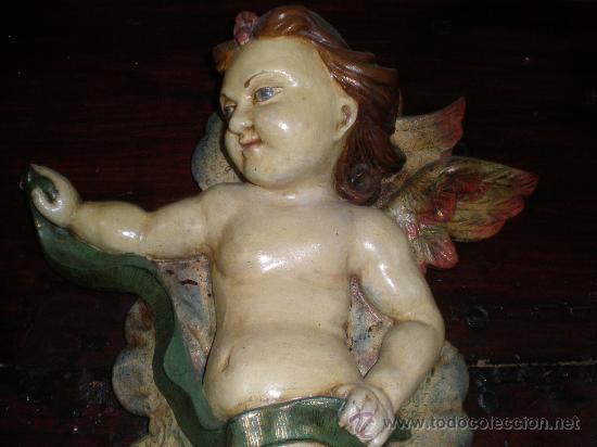 Arte: angel en pasta de madera - Foto 3