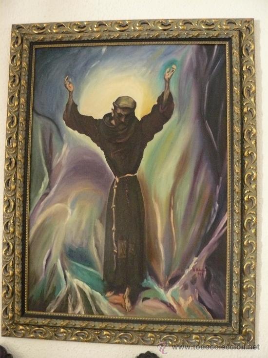 Arte: Cuadro al oleo de san Francisco - Foto 1
