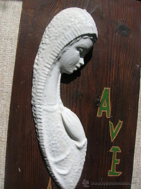Arte: AVE    MARIA   (Yeso sobre madera) - Foto 2