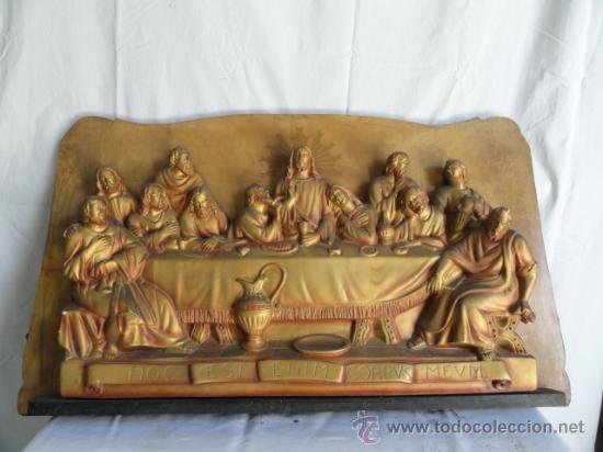 Arte: CUADRO SANTA CENA DE ESTUCO. - Foto 1