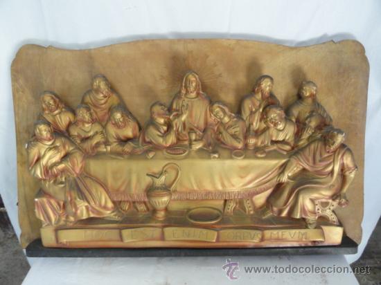 Arte: CUADRO SANTA CENA DE ESTUCO. - Foto 2