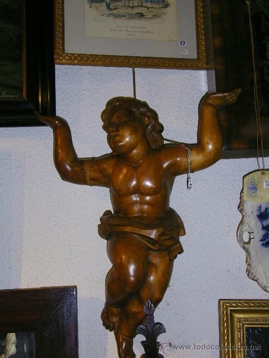 Arte: ANGEL TALLA EN MADERA - Foto 1