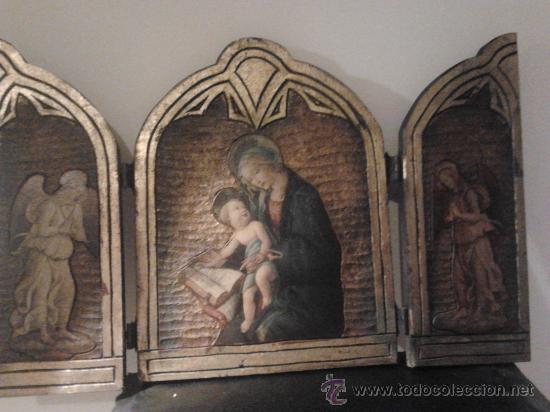 Arte: TR&Iacute;PTICO  VIRGEN CON NI&Ntilde;O - Foto 1