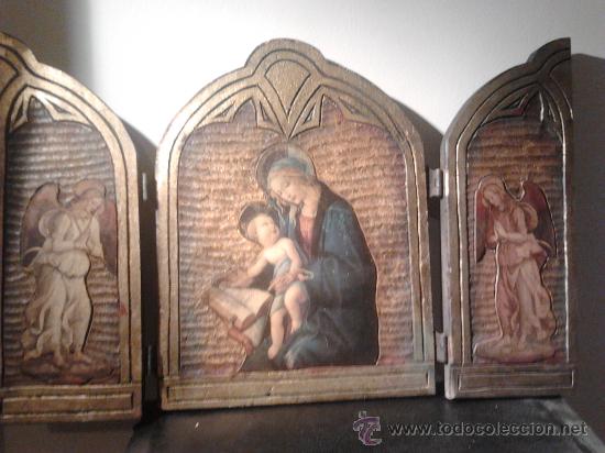 Arte: TR&Iacute;PTICO  VIRGEN CON NI&Ntilde;O - Foto 2