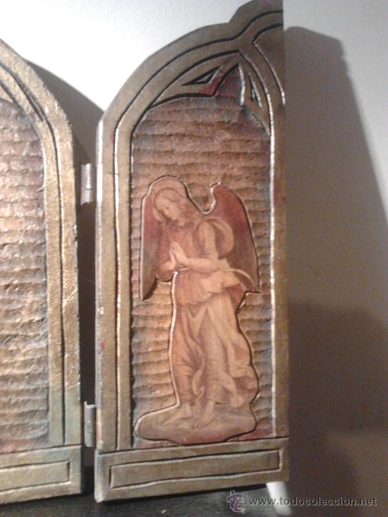 Arte: TR&Iacute;PTICO  VIRGEN CON NI&Ntilde;O - Foto 5