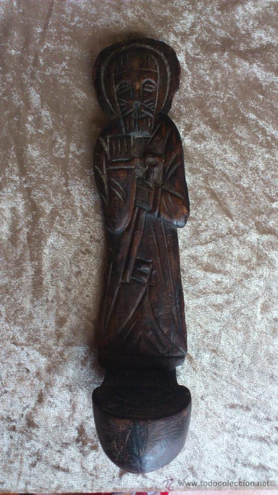 Arte: Santo de madera tallada. - Foto 1