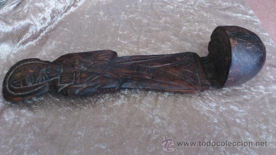 Arte: Santo de madera tallada. - Foto 2