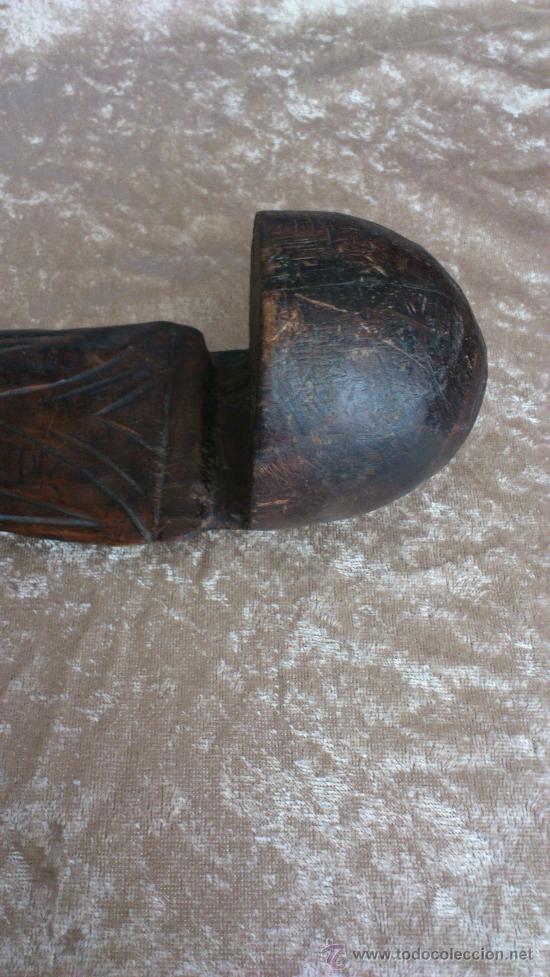 Arte: Santo de madera tallada. - Foto 4