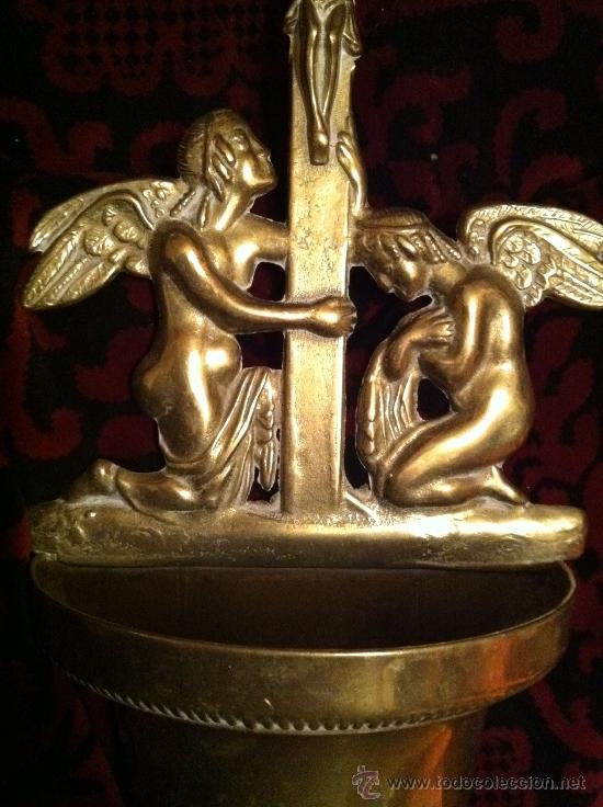 Arte: Preciosa benditera en bronce - Foto 1