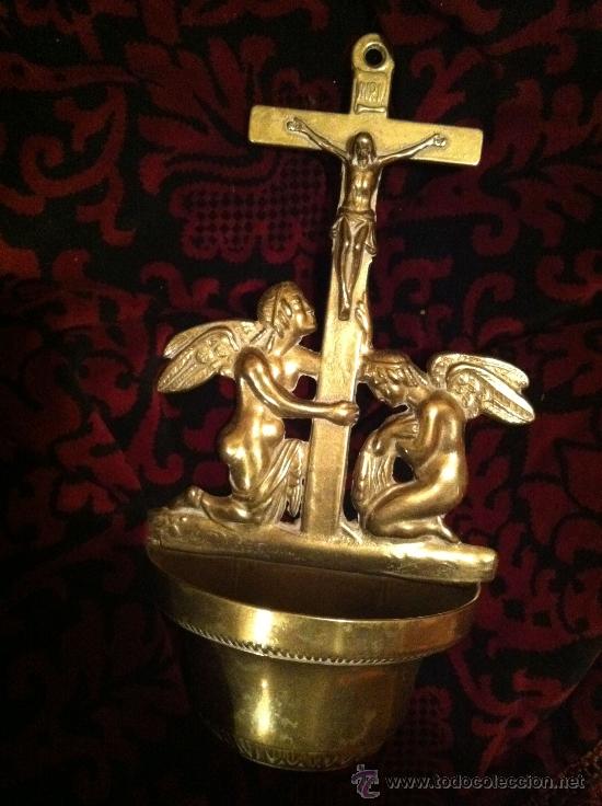 Arte: Preciosa benditera en bronce - Foto 2