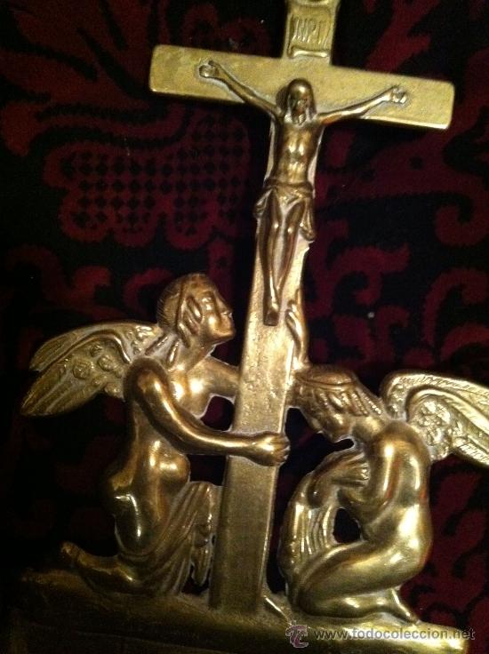 Arte: Preciosa benditera en bronce - Foto 3
