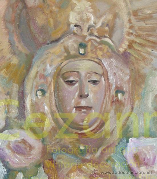 Arte: DOMINGO CORREA. 'LA VIRGEN DEL ROCIO PATRONA DE ALMONTE'. HUELVA. &Oacute;LEO / LIENZO.