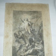 Arte: GRABADO ANTIGUO - ALLELULA - JOSE RICO LO GRABO EN CADIZ EN 1805