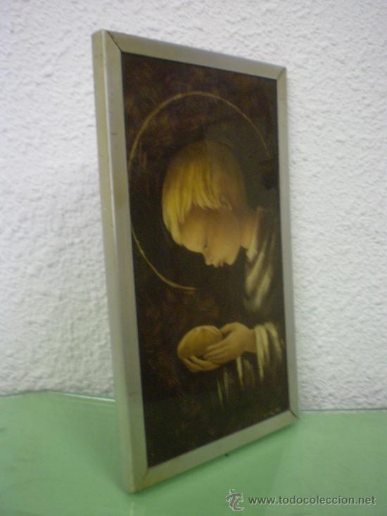 Arte: ANTIGUO CUADRO NI&Ntilde;O JESUS - Foto 3