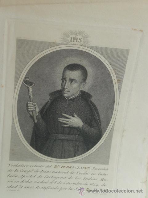 Arte: ANTIGUO GRABADO PEDRO CLAVER - Foto 1