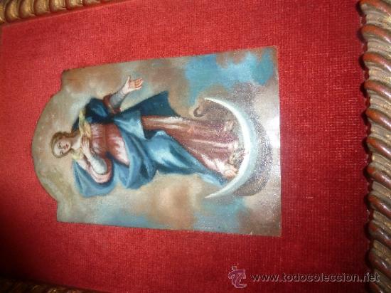 Arte: oleo sobre cobre virgen inmaculada - Foto 10