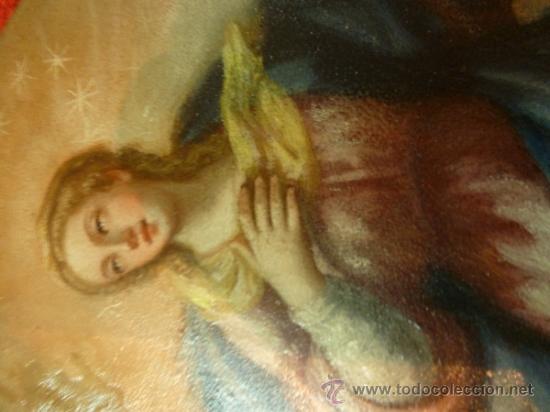 Arte: oleo sobre cobre virgen inmaculada - Foto 25