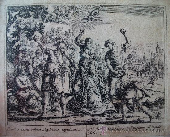 Arte: Grabado de St. Etienne. s. XVIII - Foto 2