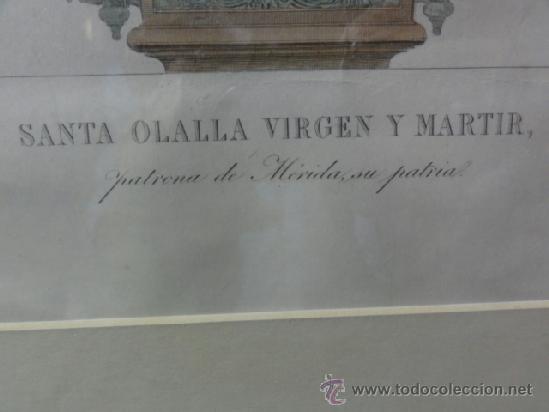 Arte: SANTA OLALLA PATRONA MERIDA - Foto 3