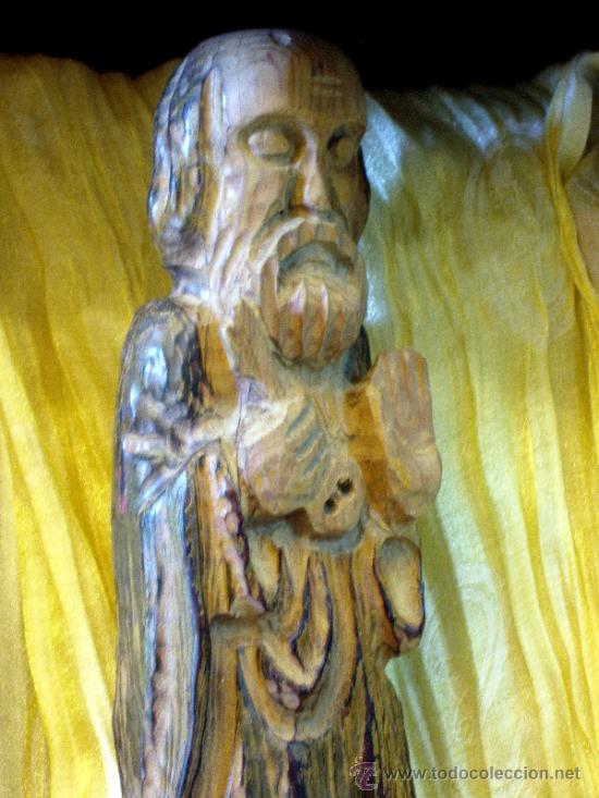Arte: TALLA EN MADERA. SAN PEDRO. 34 CM. - Foto 1