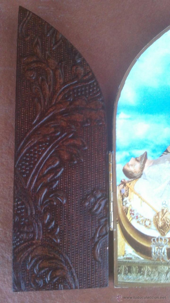 Arte: ANTIGUOS TRIPTICOS EN MADERA LABRADA - Foto 2