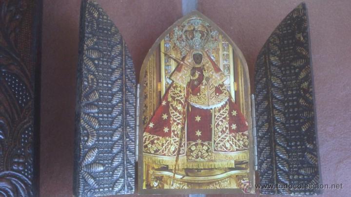Arte: ANTIGUOS TRIPTICOS EN MADERA LABRADA - Foto 4