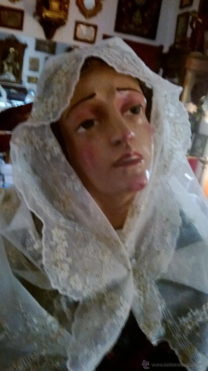 Arte: EXCEPCIONAL BUSTO DE VIRGEN DOLOROSA - Foto 2