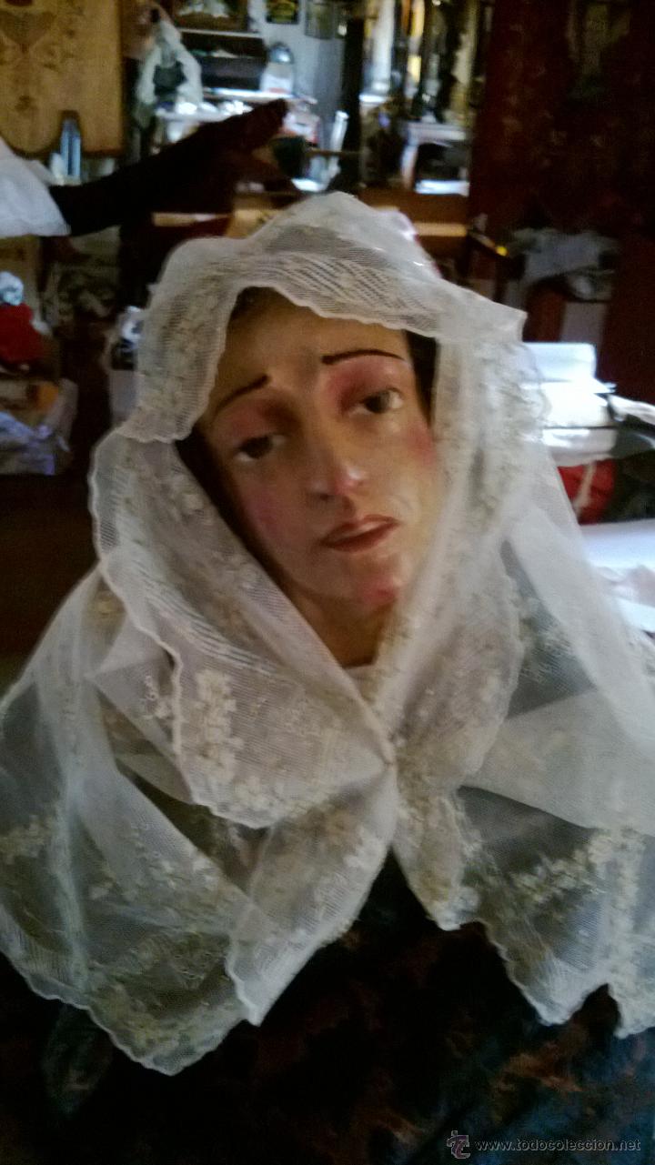 Arte: EXCEPCIONAL BUSTO DE VIRGEN DOLOROSA - Foto 4