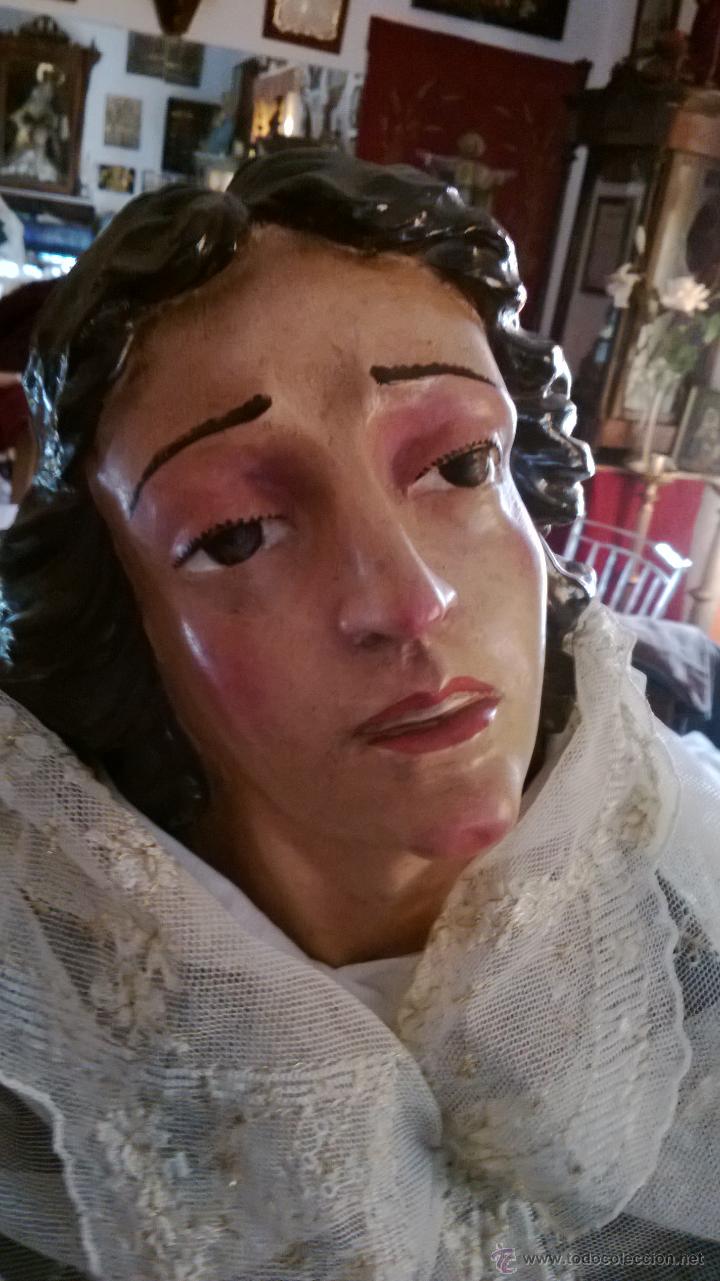 Arte: EXCEPCIONAL BUSTO DE VIRGEN DOLOROSA - Foto 7