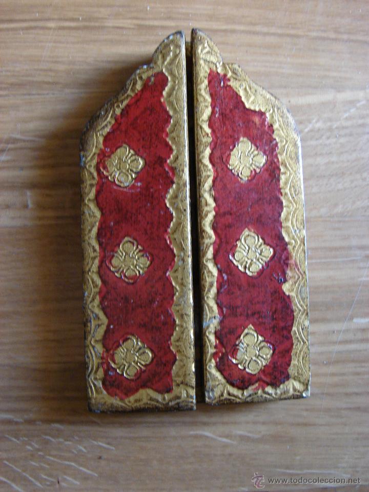 Arte: ANTIGUO TRIPTICO RELIGIOSO - Foto 2
