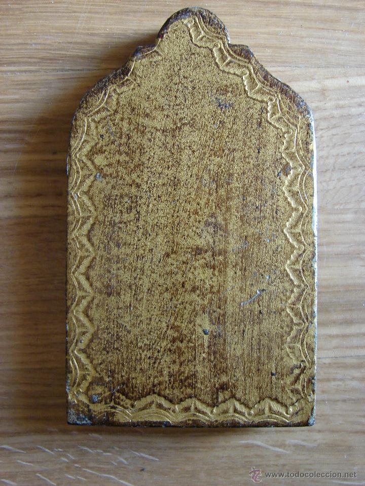 Arte: ANTIGUO TRIPTICO RELIGIOSO - Foto 3