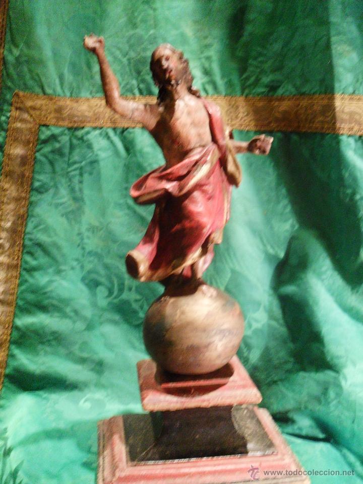 Arte: CRISTO RESUCITADO TALLA EN MADERA - Foto 1