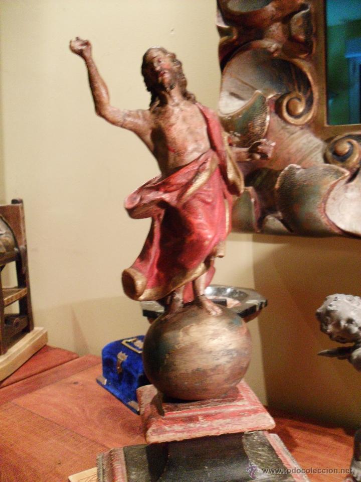 Arte: CRISTO RESUCITADO TALLA EN MADERA - Foto 7