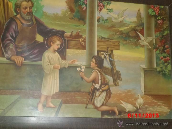 Arte: CUADRO RELIGIOSO DE LOS A&Ntilde;OS 60 - Foto 3